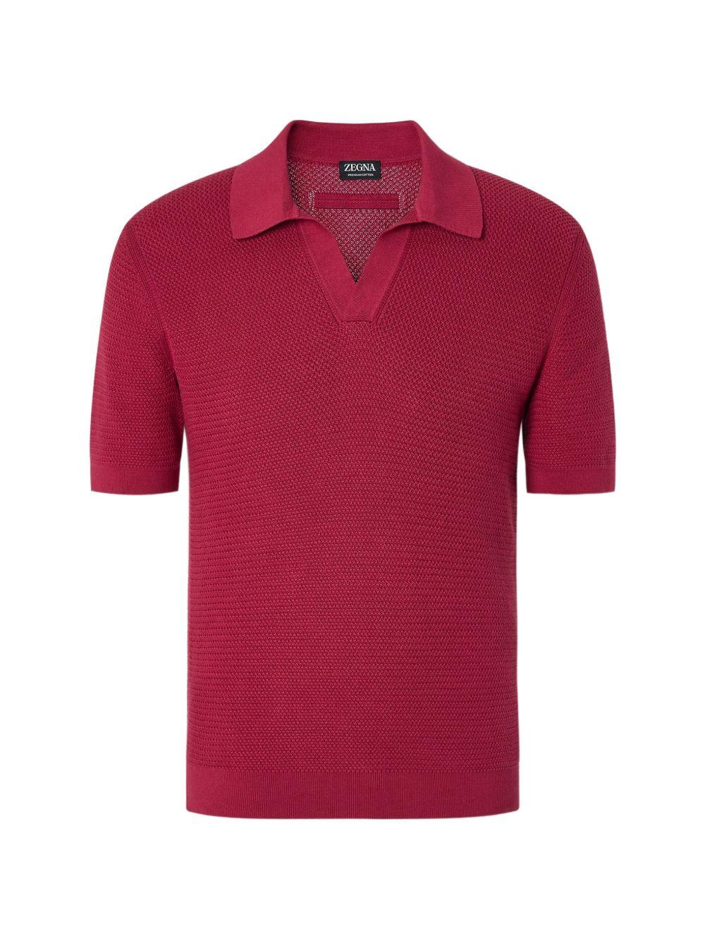 Textured polo shirt UHC26A3 C31R09 ZEGNA 