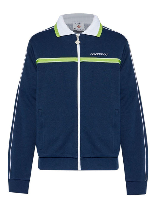 logo-detail sweatshirt M-SP26-JTP-391-01 NAVY CASABLANCA 