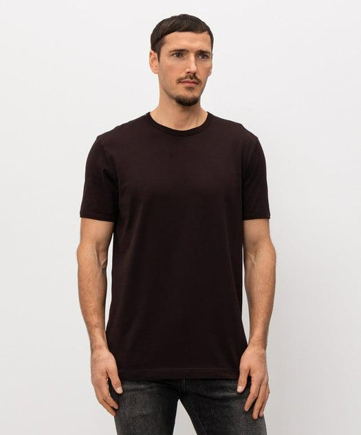 Brown T-shirt with logo patch G8JX7T G7P1AM0682 DOLCE & GABBANA 
