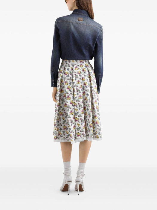 floral lace skirt F4DA8T HS5T9HA5XL DOLCE & GABBANA 