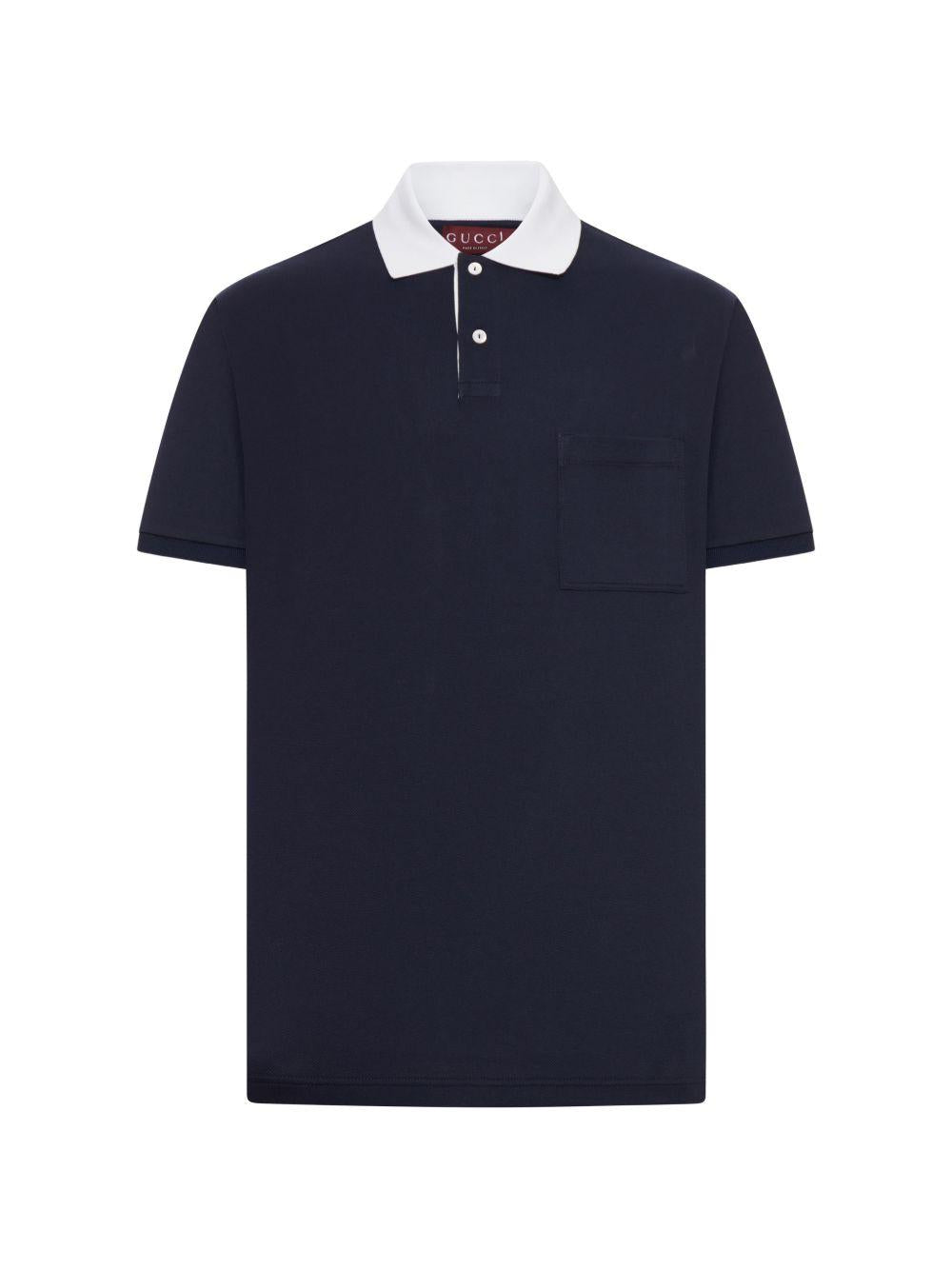 chest-pocket short-sleeved polo shirt 854632 XJHOG4002 GUCCI 