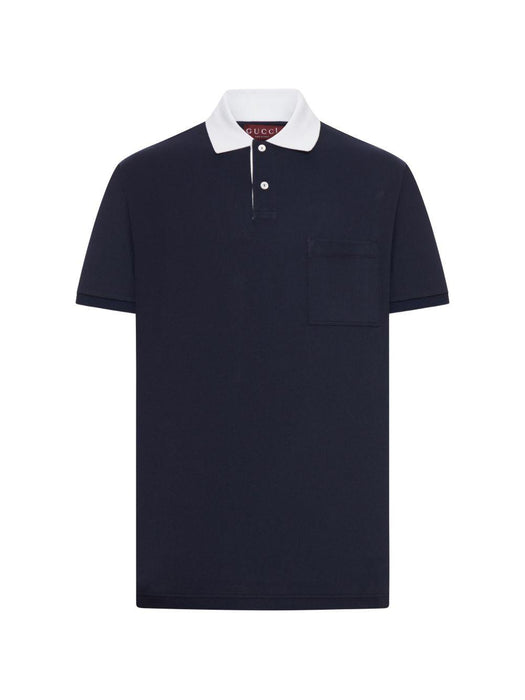 chest-pocket short-sleeved polo shirt 854632 XJHOG4002 GUCCI 