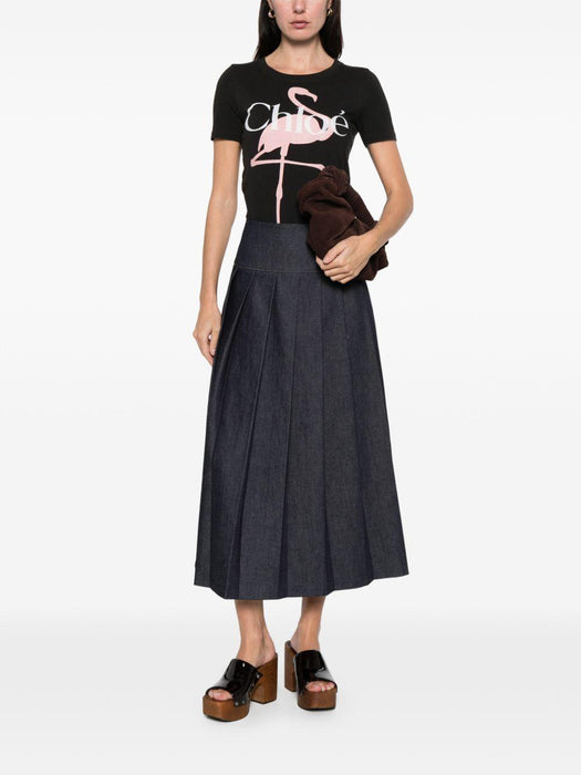 logo-print T-Shirt 26SJH08194 070 CHLOÉ 