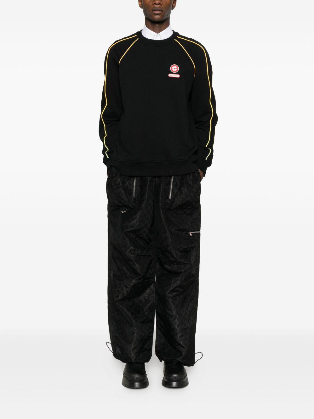 logo-appliqué sweatshirt M-AW25-JTP-437-01 BLACK CASABLANCA 