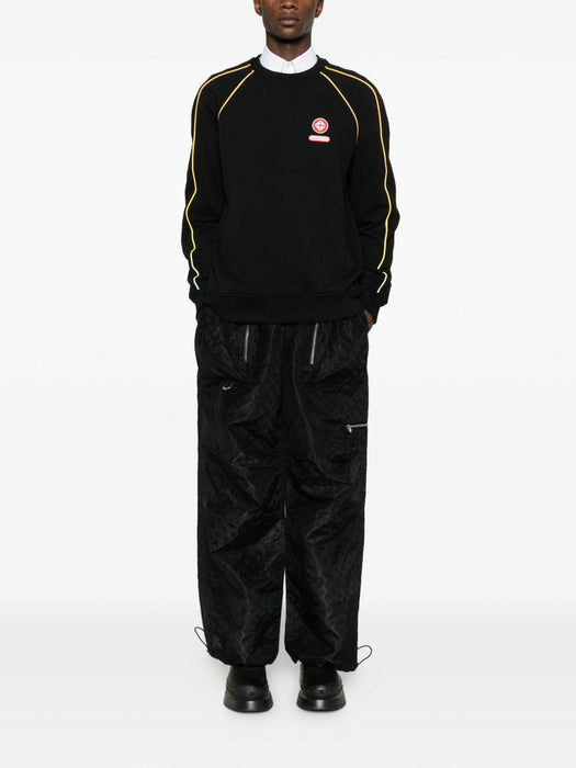 logo-appliqué sweatshirt M-AW25-JTP-437-01 BLACK CASABLANCA 