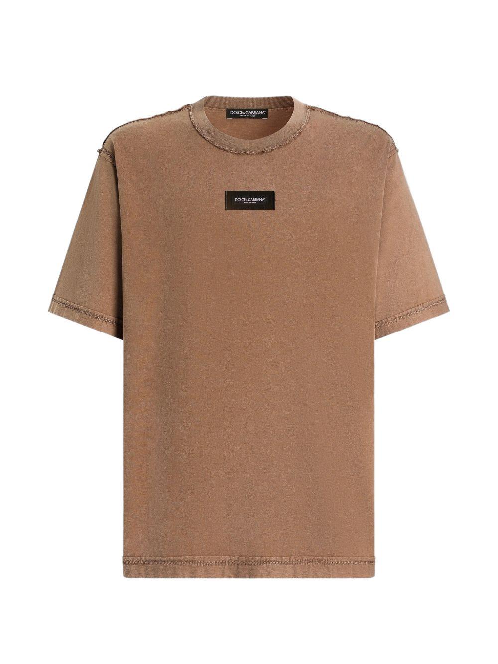 Cotton T-shirt with print G8RI4T G7P1OM0672 DOLCE & GABBANA 