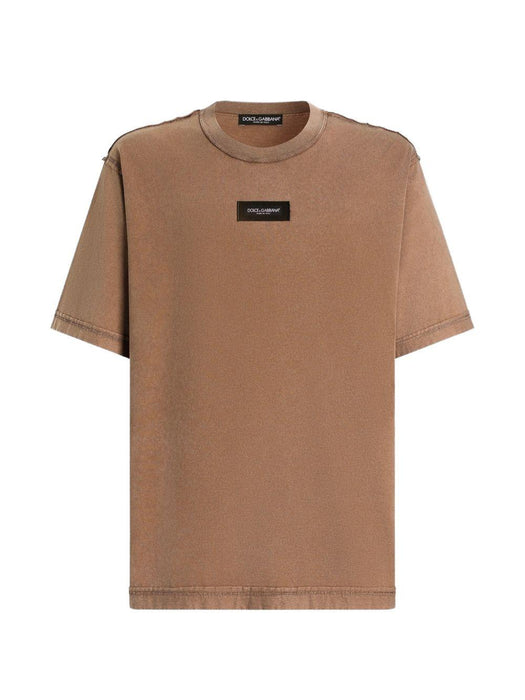 Cotton T-shirt with print G8RI4T G7P1OM0672 DOLCE & GABBANA 
