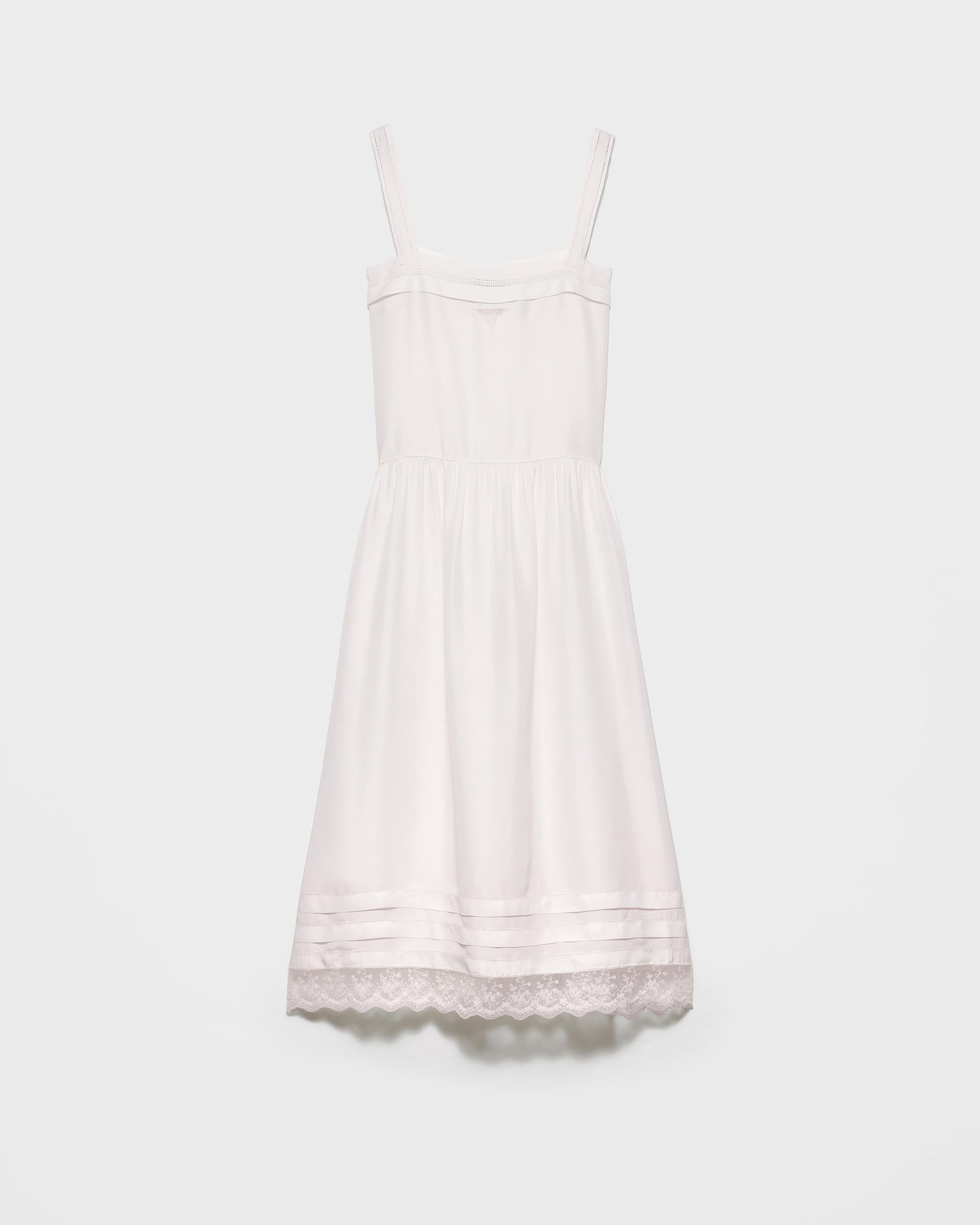 Embroidered old washed silk dress P3S53R S OOO 19ZLF0304 PRADA 
