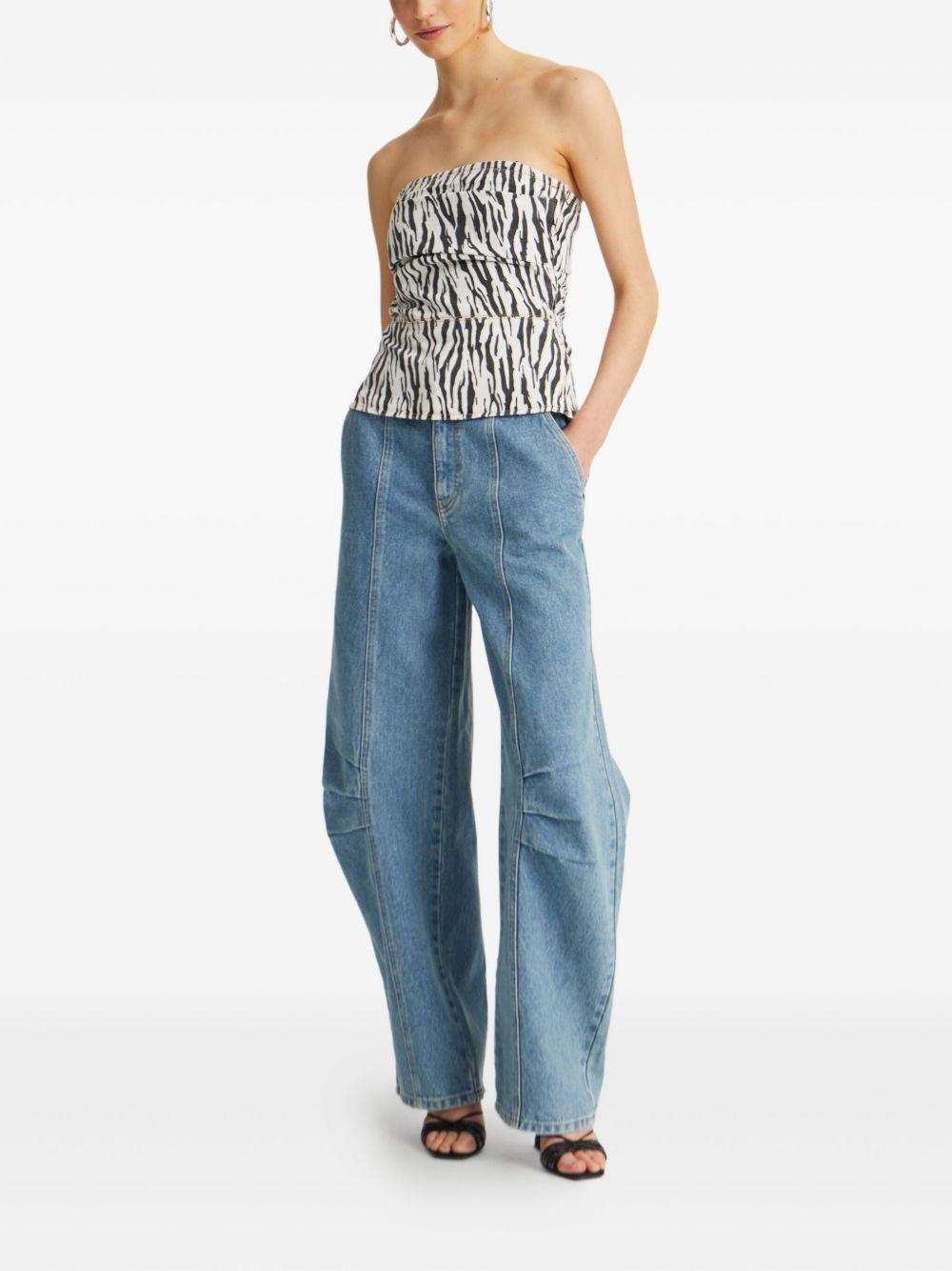 panelled denim trousers 1140723054 3054 ROTATE 