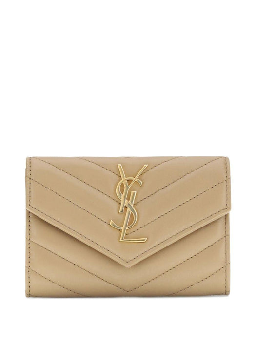 chevron-quilted leather wallet 414404 AAA442357 SAINT LAURENT 