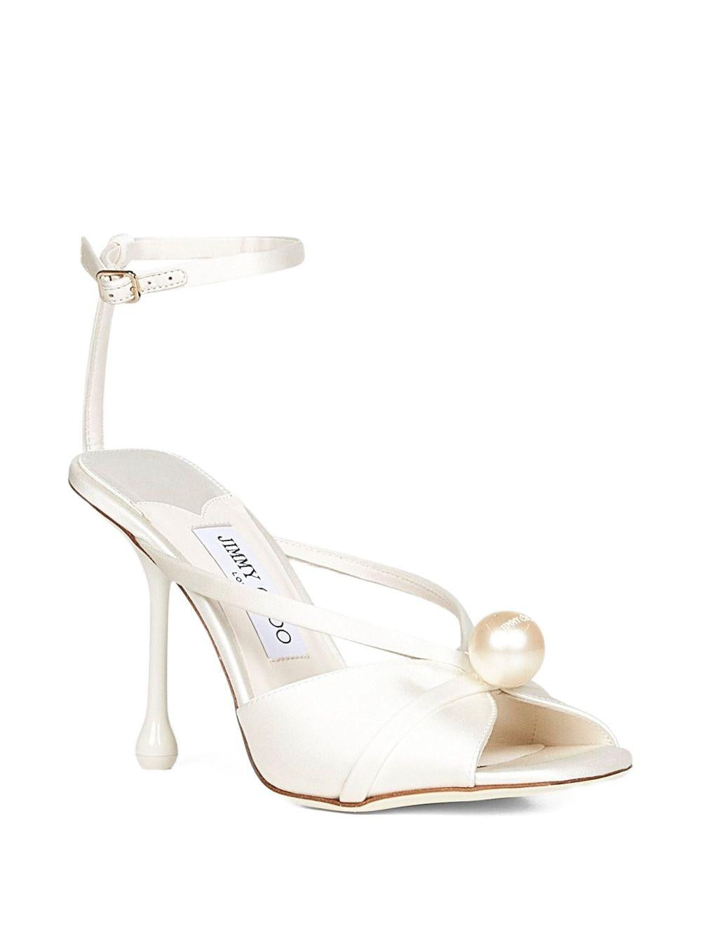 95mm Siva pearl-embellished sandals SIVA 95 AOD IVORY/WHITE JIMMY CHOO 
