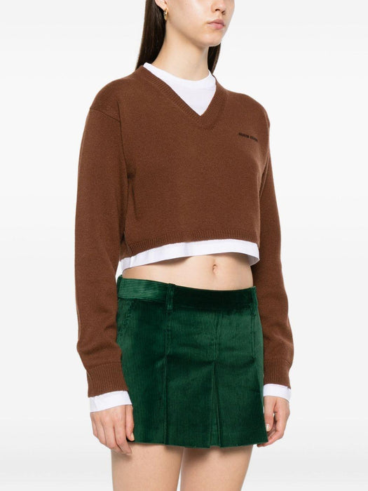 cropped sweater MMLB76 S OOO 174KF0046 MIU MIU 