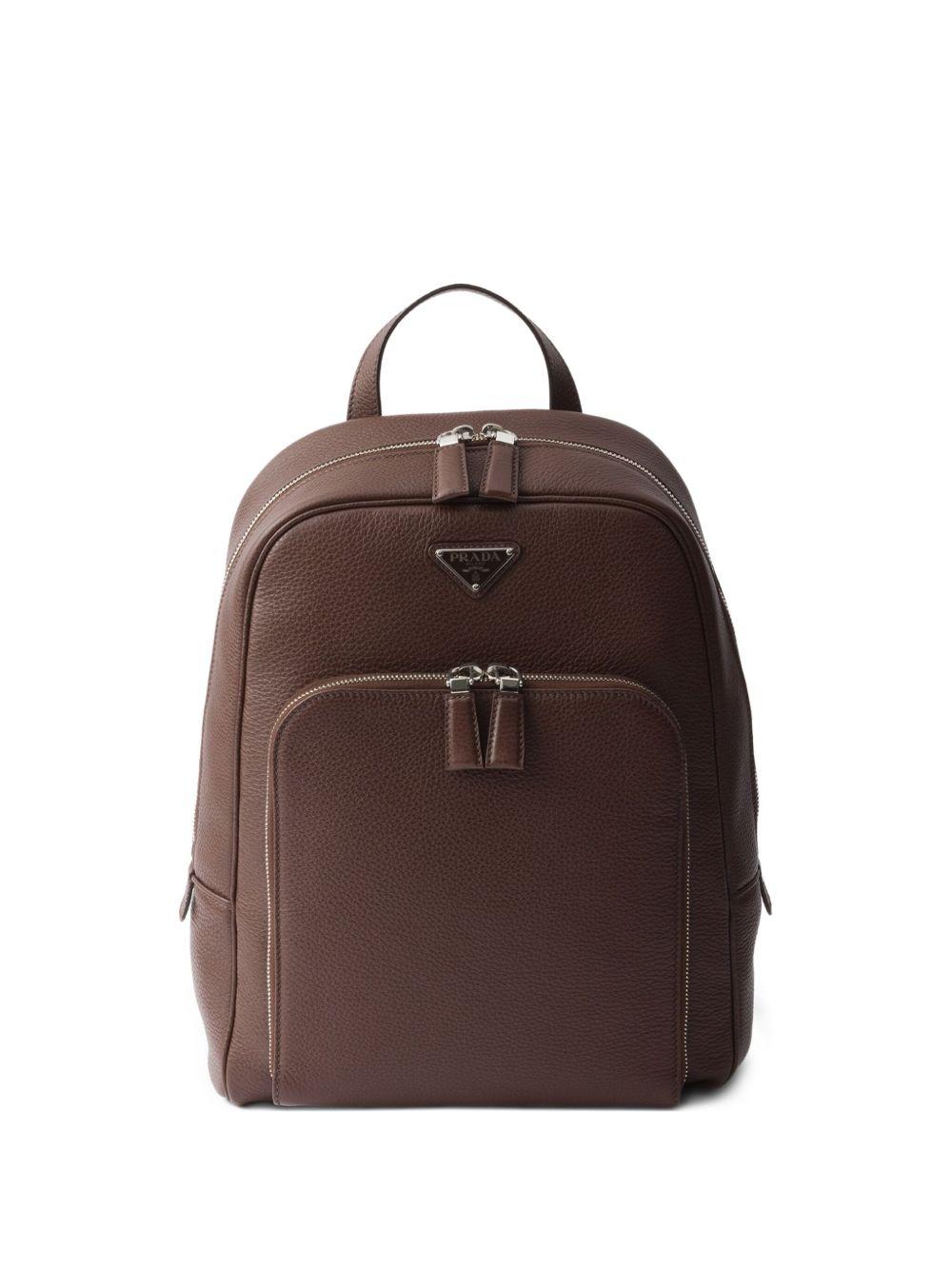 structured leather backpack 2VZ102 V DOO 2BBEF0038 PRADA 