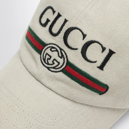 Beige cotton baseball cap 875736 4HBKH 9779 GUCCI 