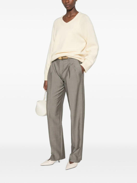 Pleated-design Trousers 1326WTR007348B 9889 VICTORIA BECKHAM 