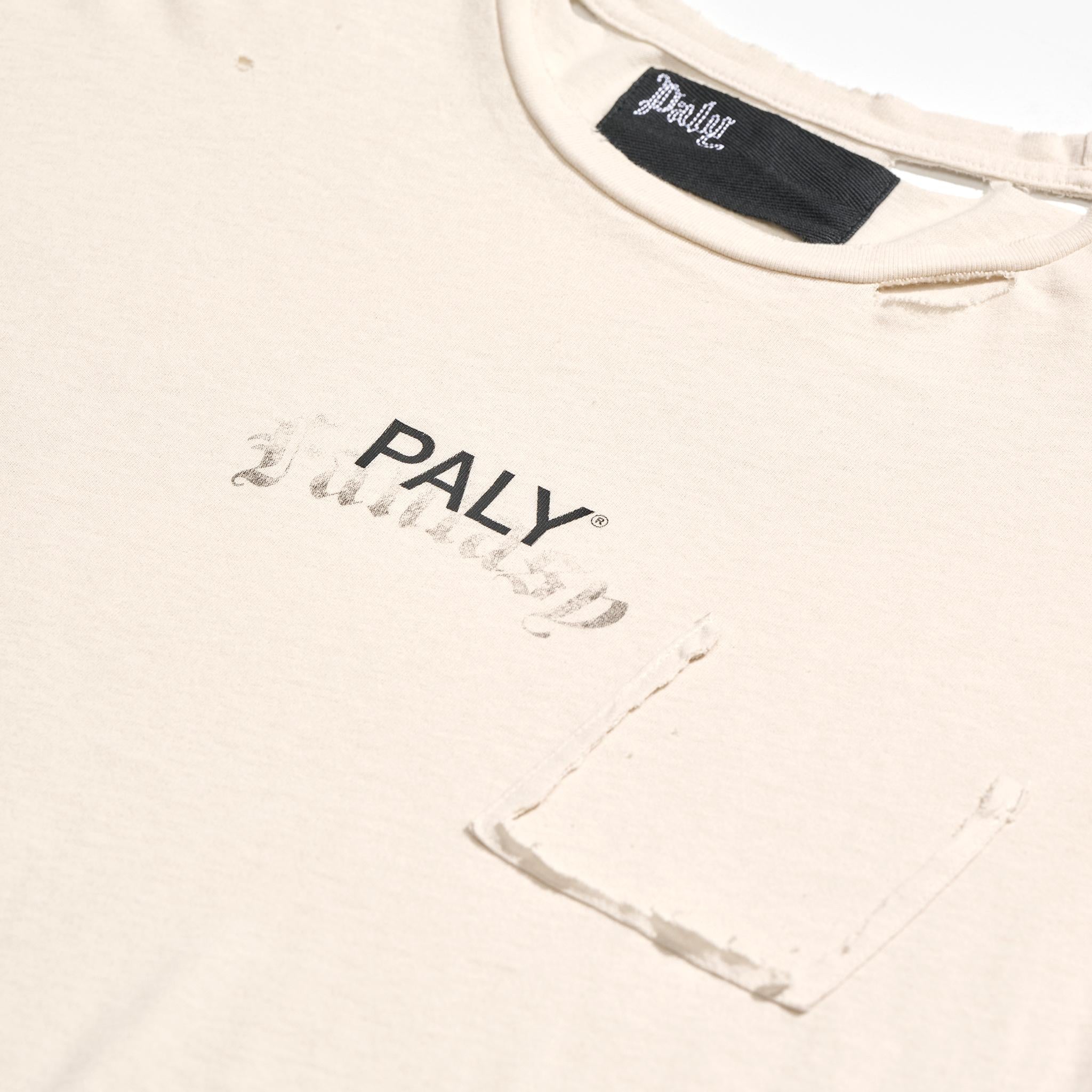 CORE LOGO TEE 2U010Q1010VWT VINTAGE CREAM PALY HOLLYWOOD 