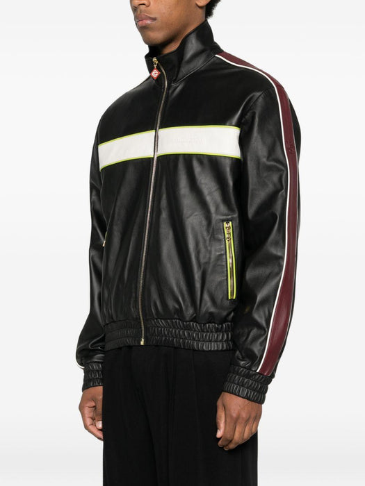 stripe zip jacket M-SP26-JK-438-01 BLACK CASABLANCA 