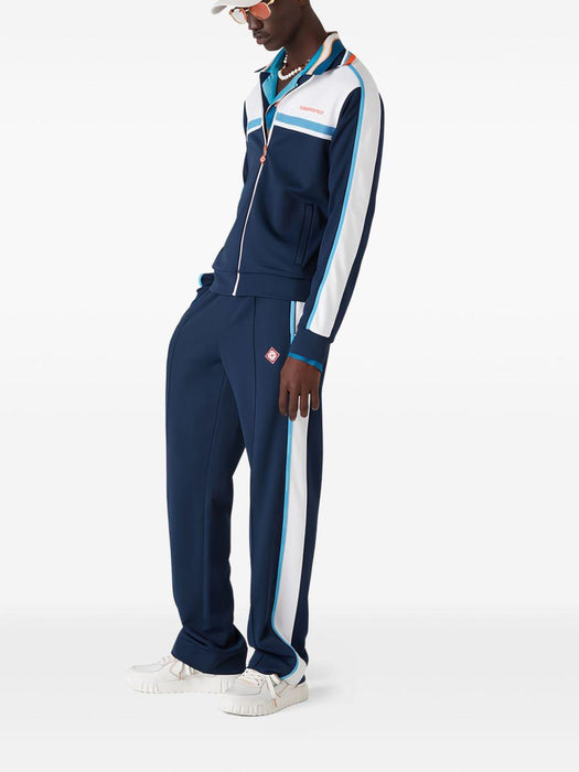 side-stripe track pants MPF25-JTR-192-01 NAVY / WHITE CASABLANCA 