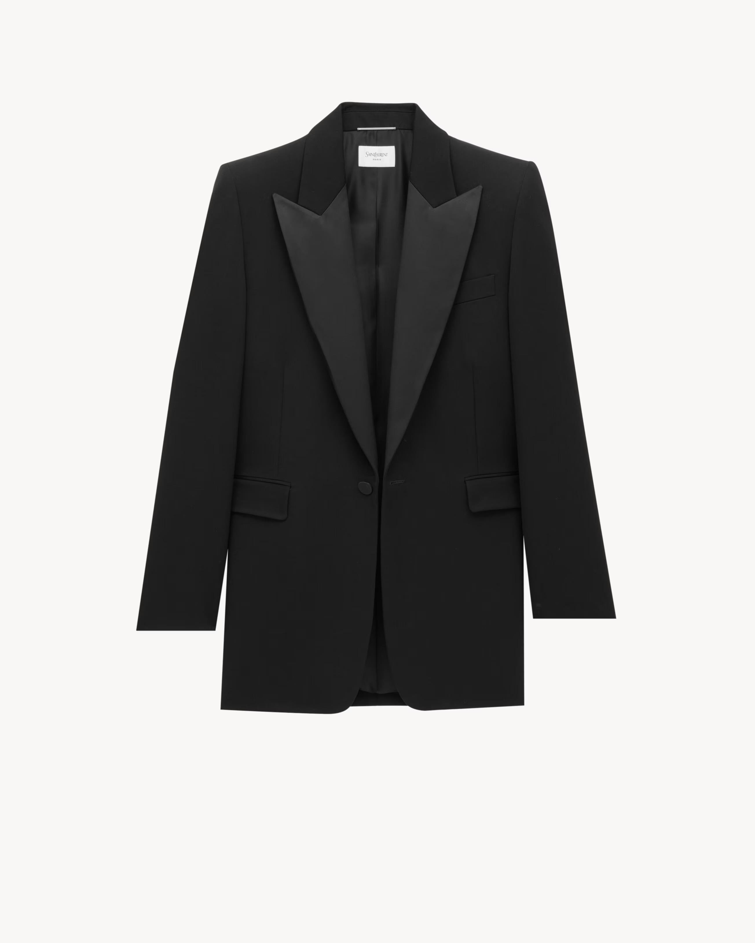tuxedo jacket in grain de poudre 844999 Y7E631000 SAINT LAURENT 