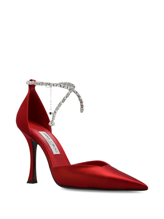 Stevie pumps STEVIE 100 SAT RUBY RED JIMMY CHOO 
