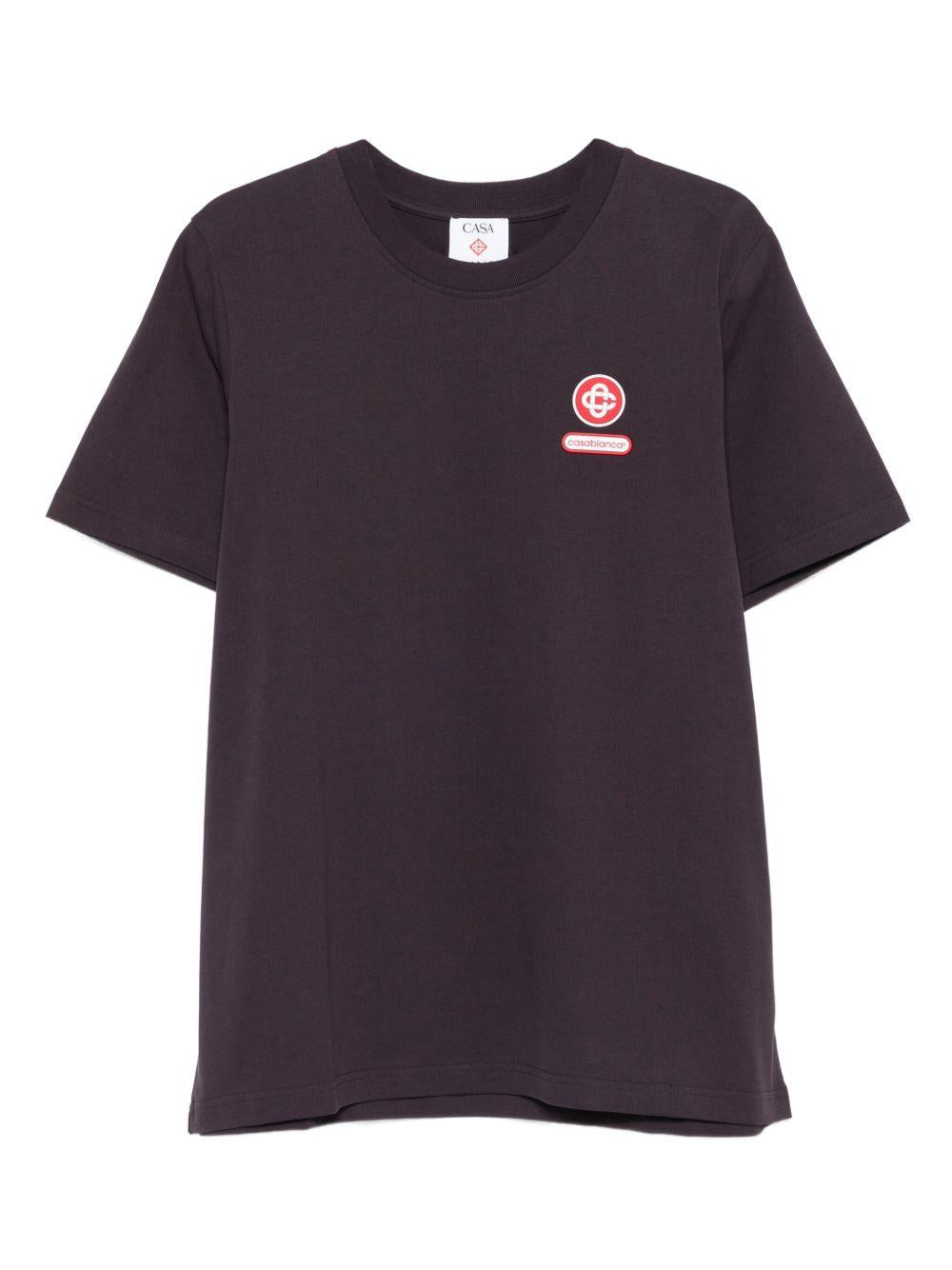 logo-patch T-shirt M-AW25-JTS-001-06 CASABLANCA LOGO CASABLANCA 