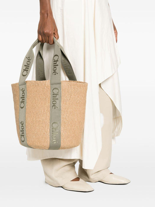 large logo-strap tote bag C23AS380L18 3D6 CHLOÉ 