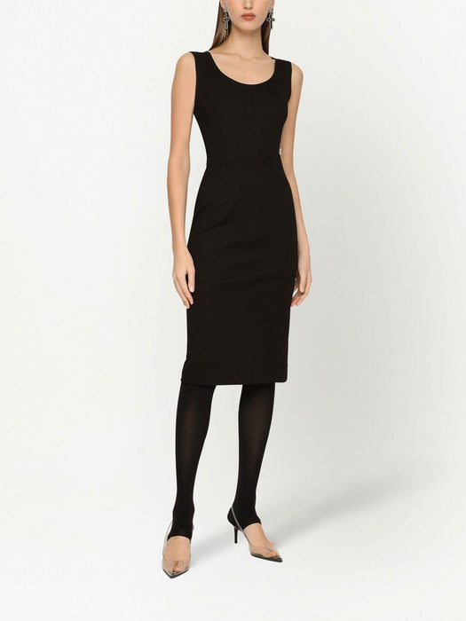 Milano-rib sleeveless midi dress F6ARNT FUGPNN0000 DOLCE & GABBANA 