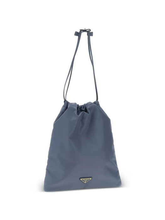 Logo-plaque drawstring shoulder bag 1NK001 2HG6F0D57 PRADA 