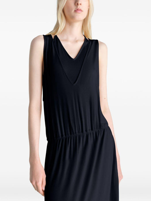 Double Layer Drape Dress DR1146 LJ1050BK980 LEMAIRE 