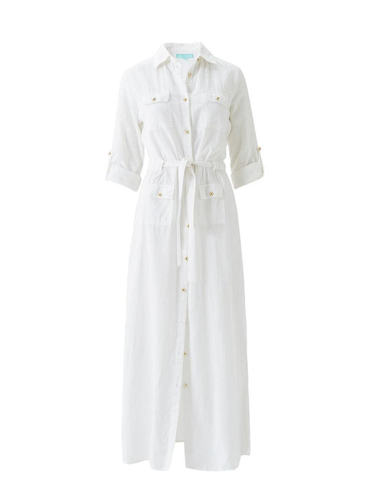 Darcy White Dress DARCY CR WHT MELISSA ODABASH 