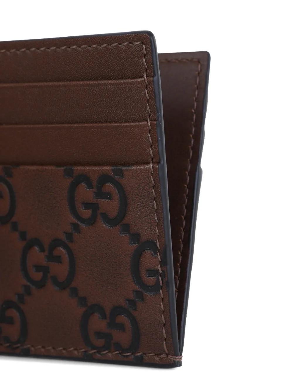 GG-pattern card holder<BR/><BR/> 850187 AAFXC2743 GUCCI 