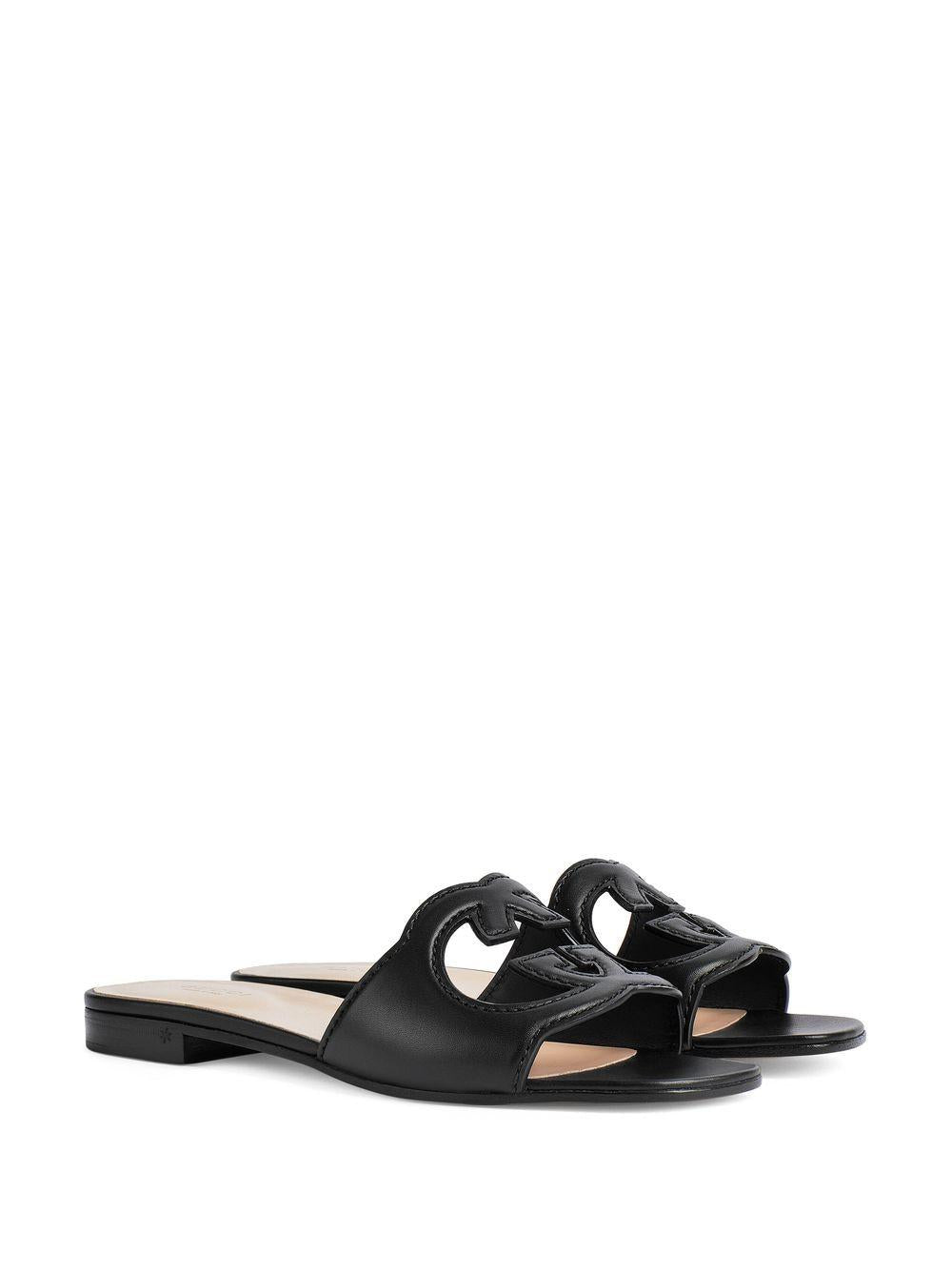 GG cut-out flat sandals 694451 US0001000 GUCCI 