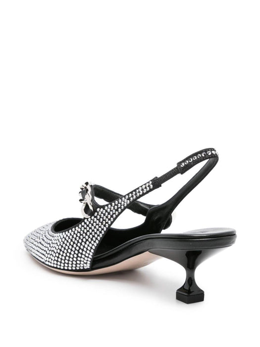 rhinestone-embellished pointed-toe pumps 5I055E F 045 2AWLF0002 MIU MIU 