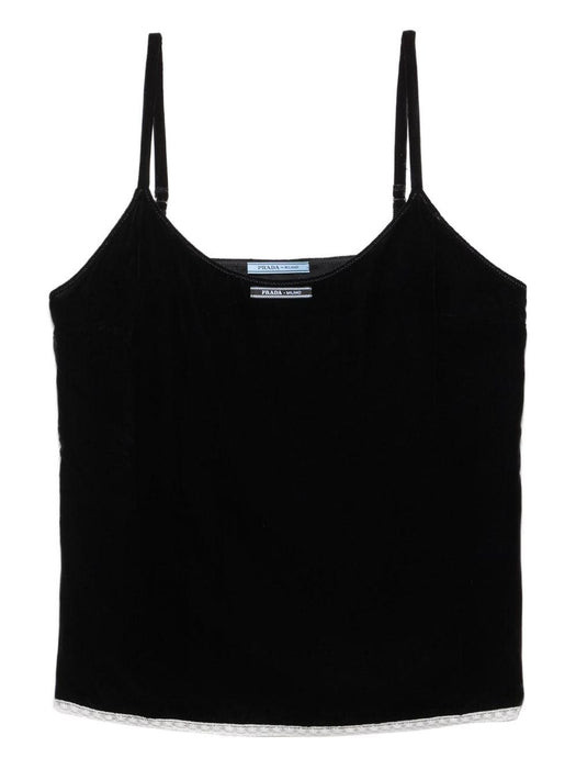 logo-patch sleeveless top TP6246 S OOO 178YF0002 PRADA 