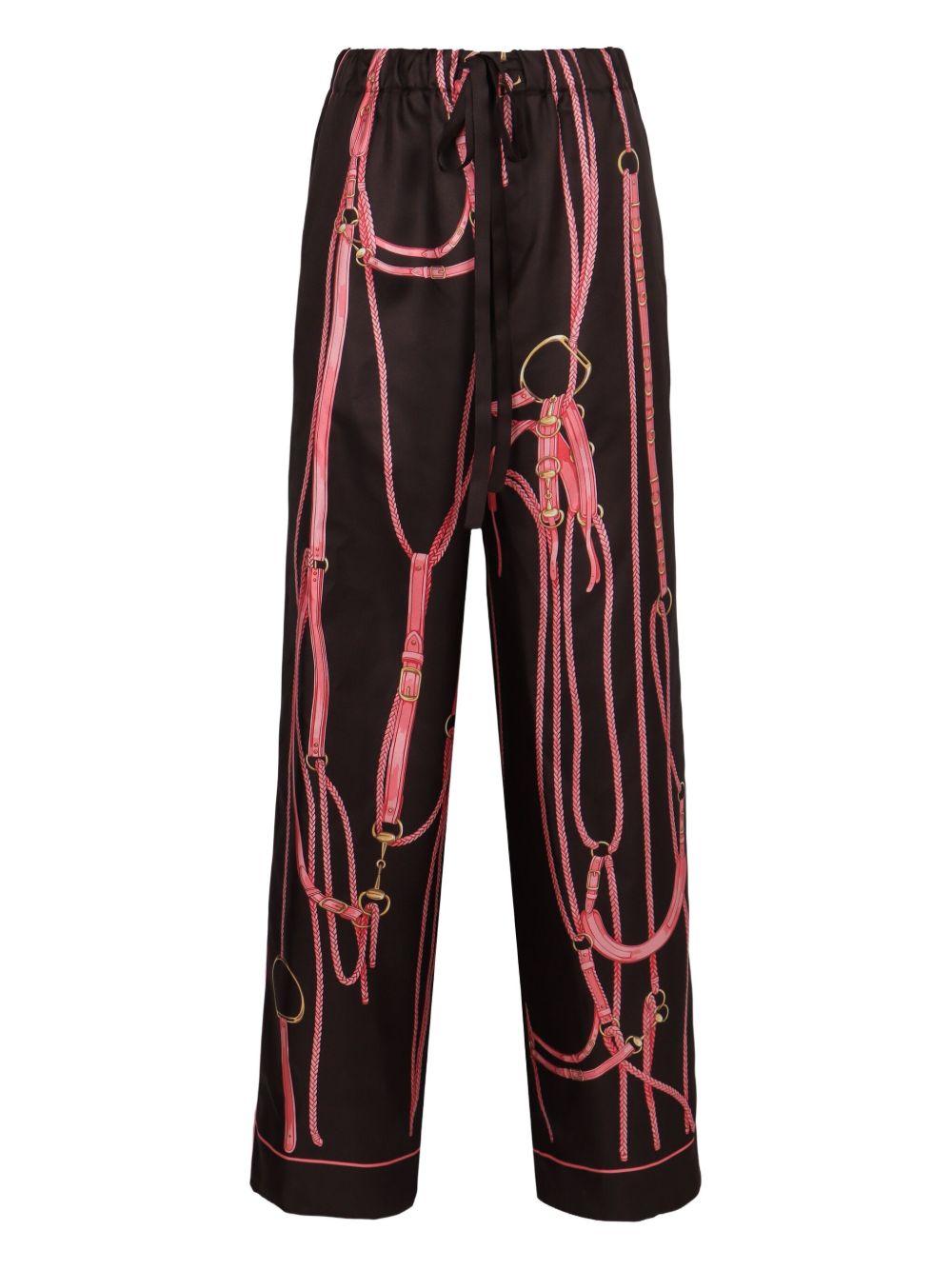 graphic print tie trousers 848564 Z7A0C2083 GUCCI 