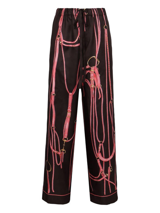 graphic print tie trousers 848564 Z7A0C2083 GUCCI 