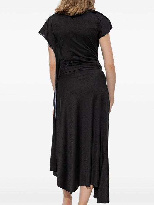 asymmetrical draped dress 1325JDR006471A 9459 VICTORIA BECKHAM 