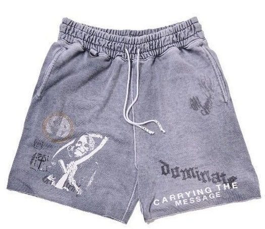 CARRYING THE MESSAGE SWEATSHORT 5U019Q1010GRY GRAY PALY HOLLYWOOD 