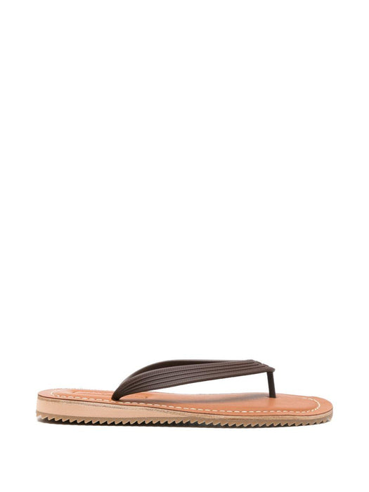 logo-detail flip-flops 5Y638E F 005 3ZMWF0003 MIU MIU 