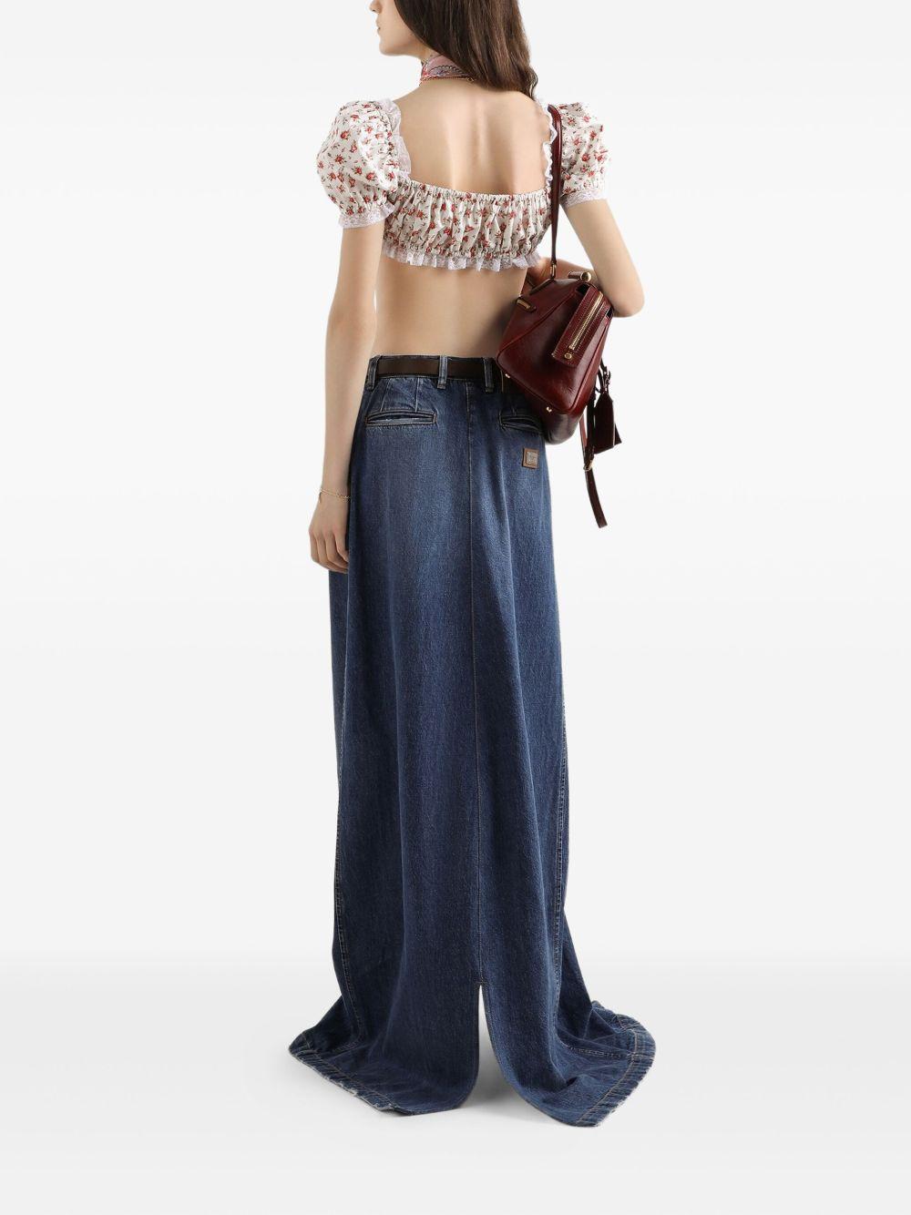 floral-print cropped top F7BG2T HS5UBHA5XJ DOLCE & GABBANA 