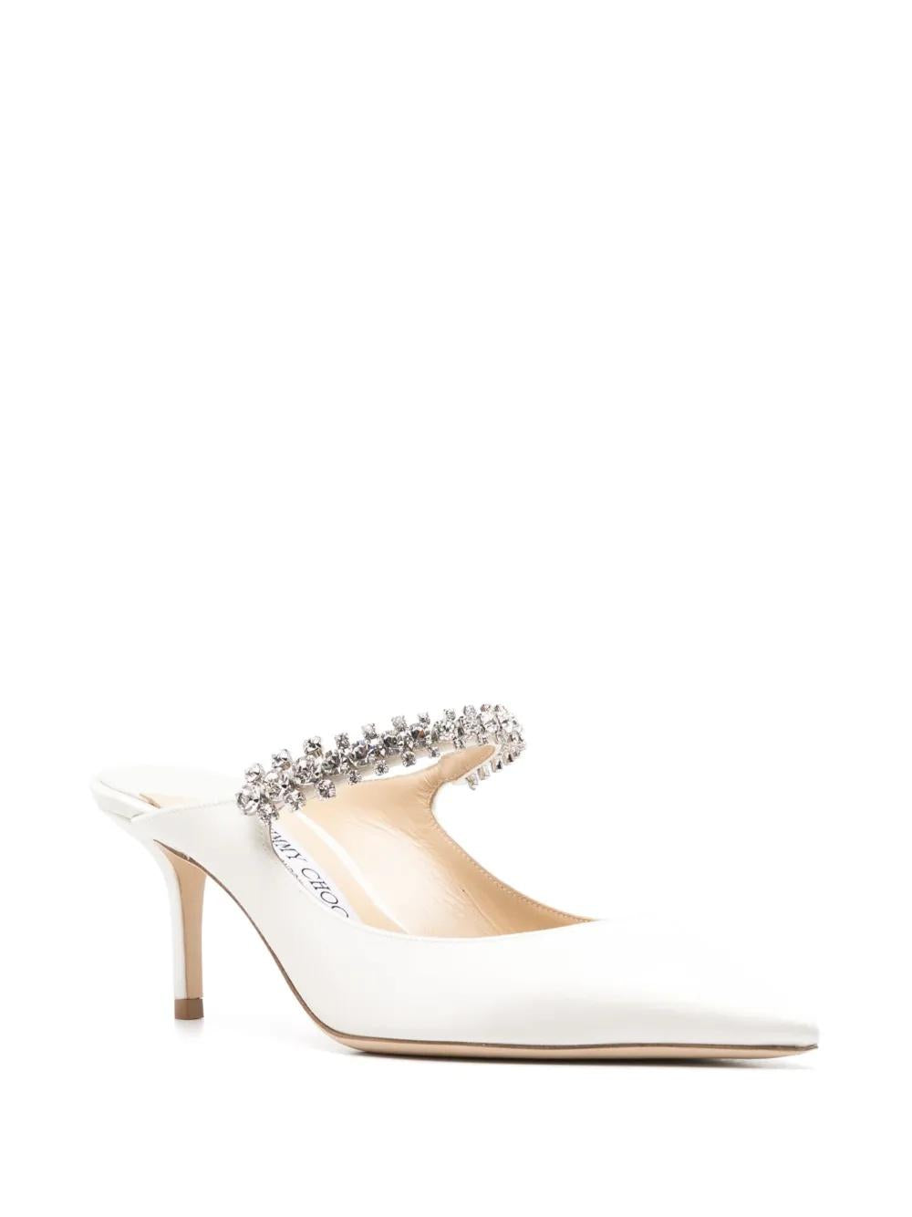 Leather mules BING 65 SATIVORY JIMMY CHOO 