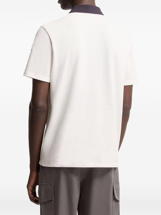 contrast-collar logo polo shirt L10918A00003 89A16034 MONCLER 