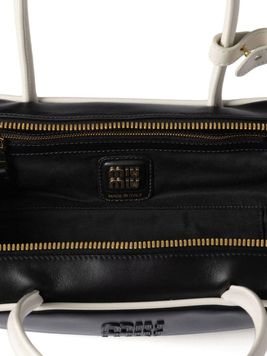 Beau leather tote bag 5BB173 V OWM 2IBPF0967 MIU MIU 