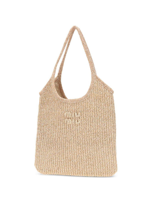 Ivy mesh bag decorated with sequins 5BG231 V OLO ACP8F0236 MIU MIU 