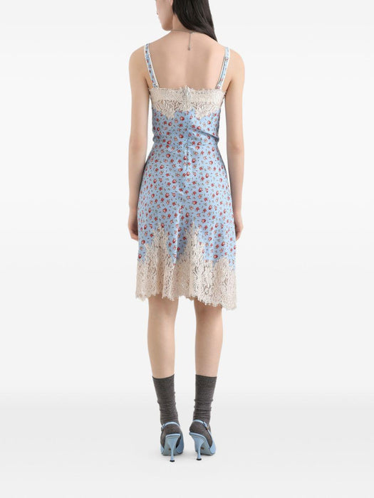 lace-detail floral-print midi dress F60F7T IS10JHC5XJ DOLCE & GABBANA 