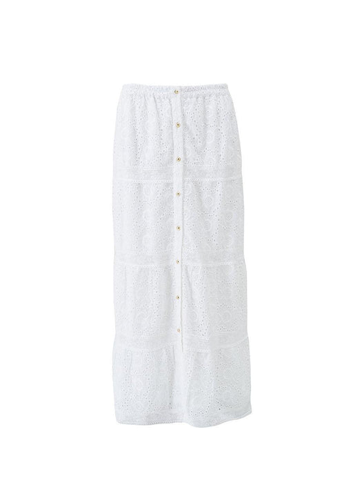 Novie White Skirt NOVIE SS WHT MELISSA ODABASH 