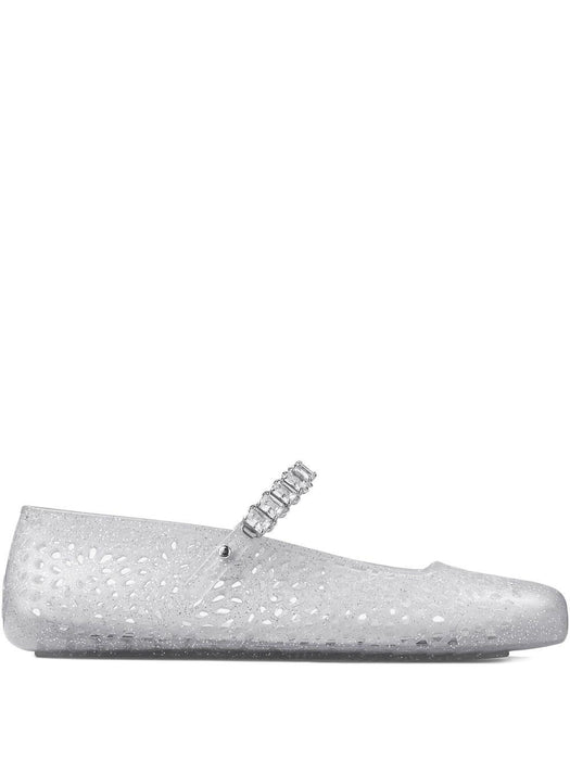 Jelly ballet flats THE JELLY NTX CLEAR/SILVER MIX/CRYSTAL JIMMY CHOO 