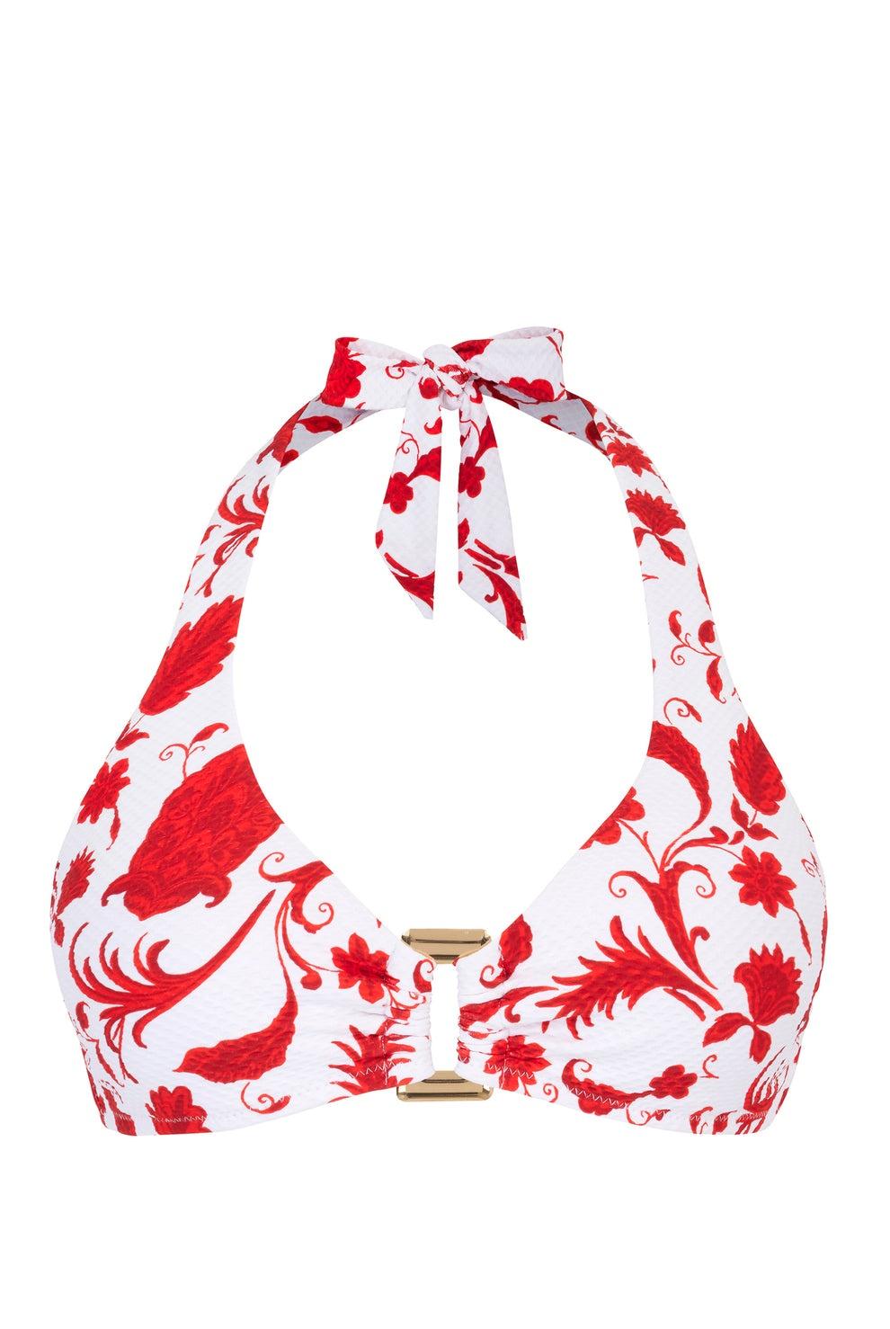 Evia rectangle halterneck bikini 26SSEV09 PRT-PRT HEIDI KLEIN 