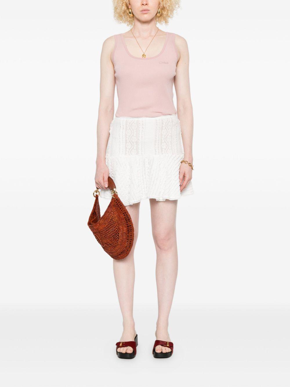 embroidered-logo tank top 25AJH12180 6K2 CHLOÉ 
