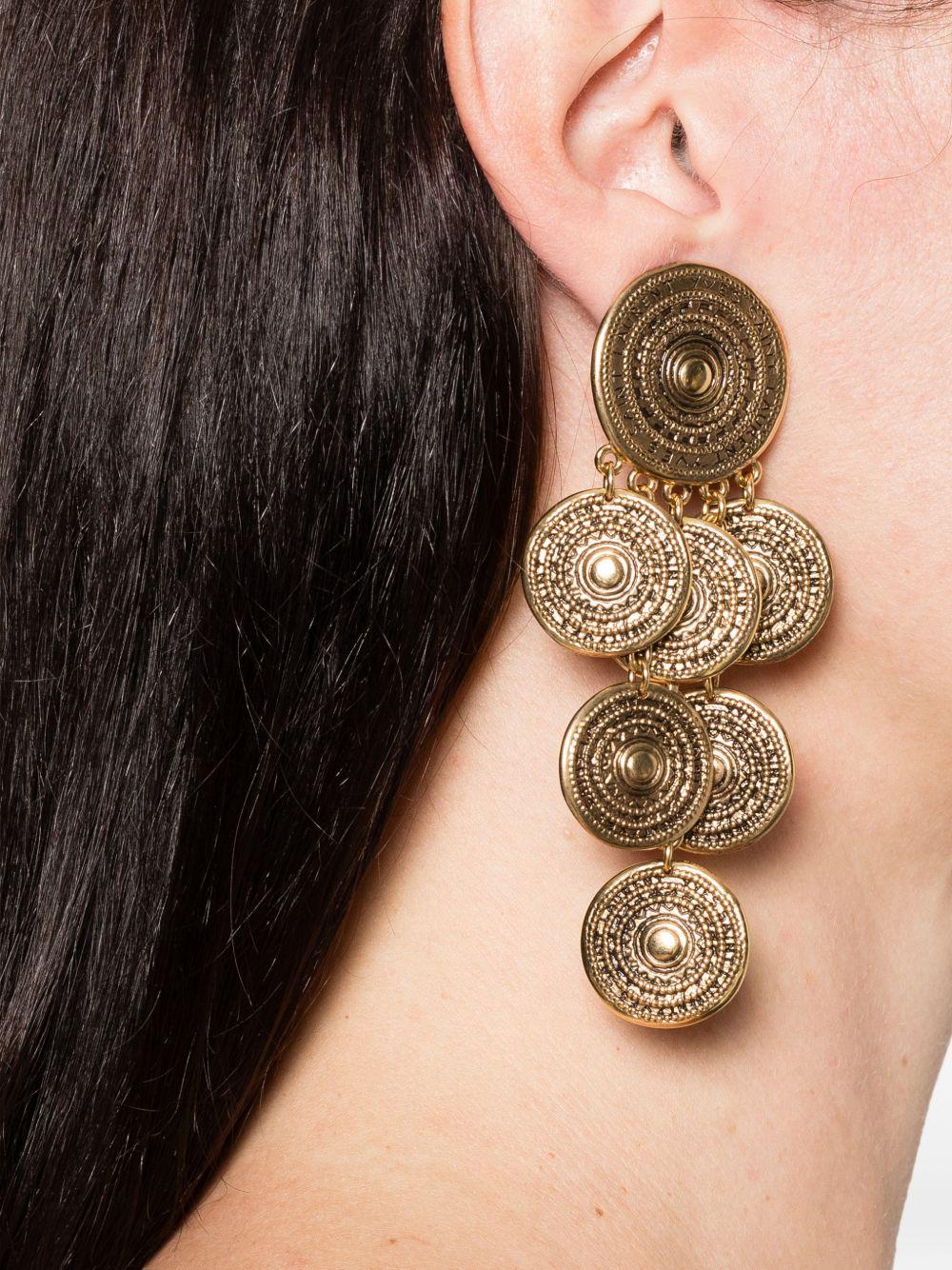 medallion drop earrings 820145 Y15008060 SAINT LAURENT 